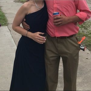 Navy blue bridesmaid dress